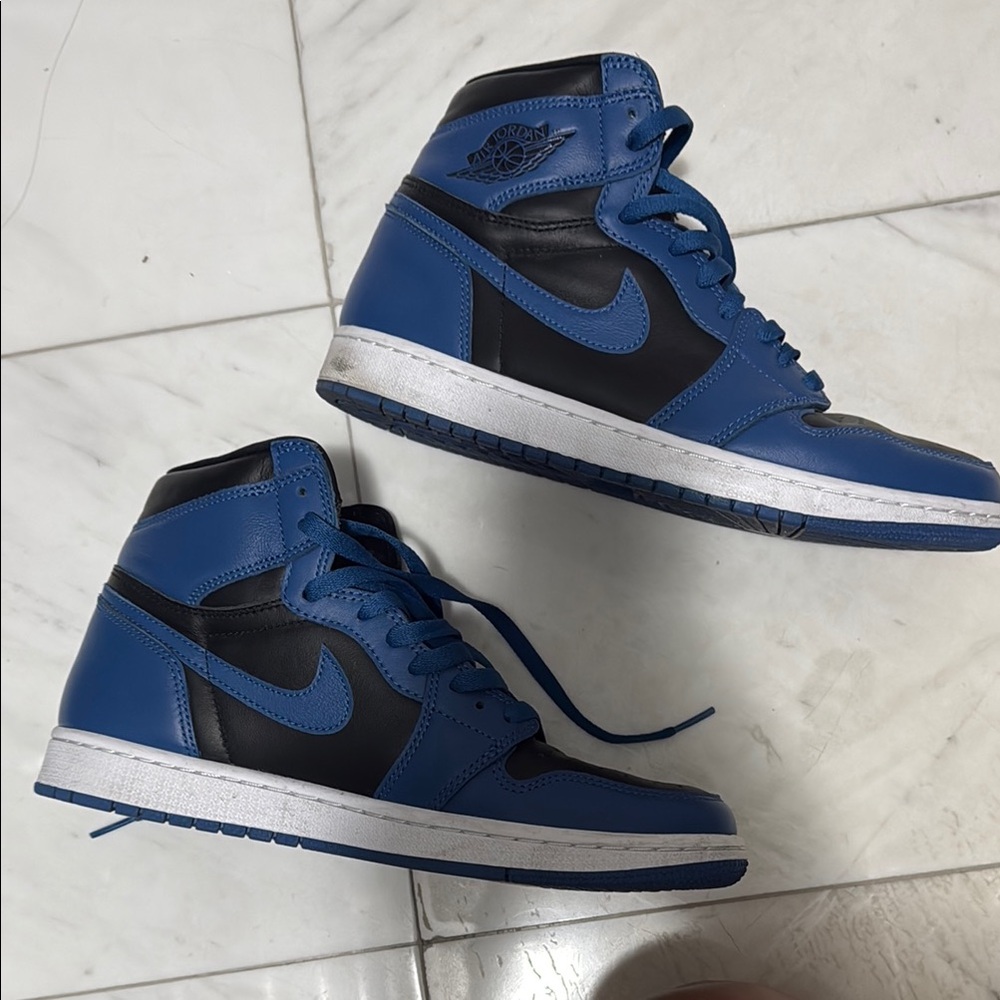 Jordan Blue and Black Sneakers
